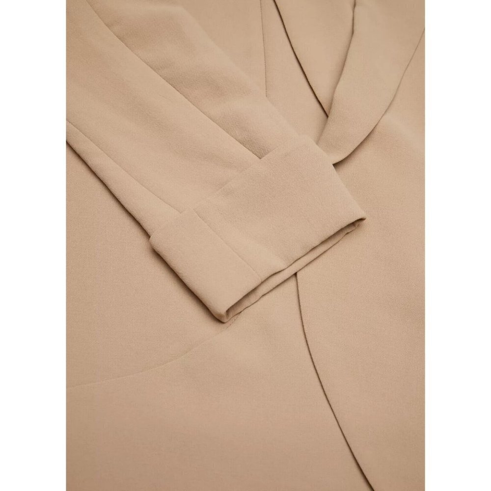 Wilfred Aritzia Women's Size 00 Gold Camel Chevalier Jacket Relaxed Open Blazer - Picture 10 of 10